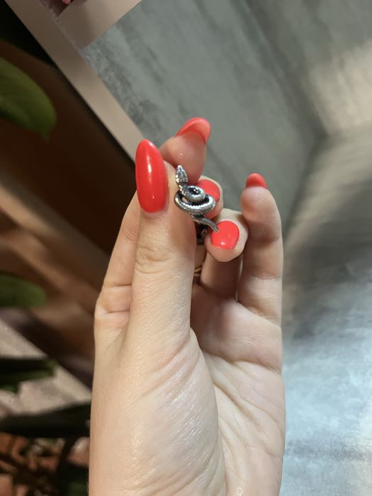 Сережки срібні, срібло, сережки змійки, змія