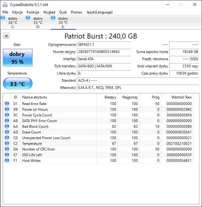 PC Komputer Stacjonarny HP Dysk SSD 256GB IntelCore 8GB RAM Windows 10