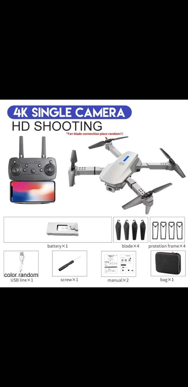 Dron 4K Ultra HD WIFI FPV RC Drone nowy