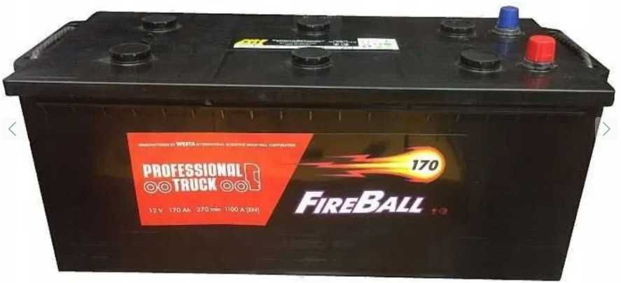 Akumulator FireBall 170Ah 1100A (180Ah, ciągnik, kombajn) Busko-Zdrój