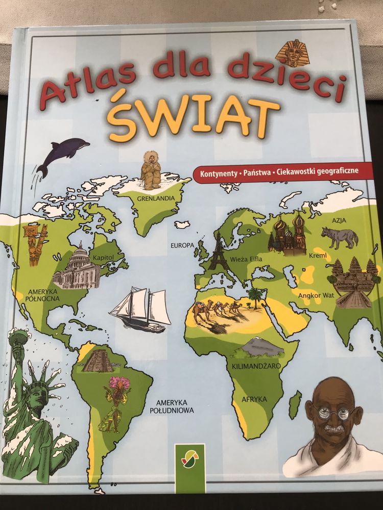 Nowy, piękny Atlas Świata dla dzieci