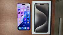iPhone 15 Pro Max 256GB tytan naturalny, stan bdb, gwarancja
