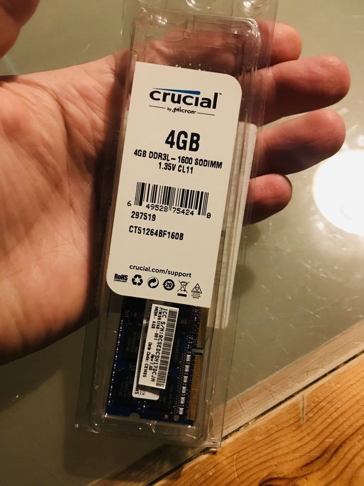 Pamięć RAM DDR3 Crucial 4 GB 1600