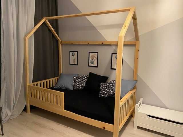 Łóżko domek/tipi drewniane na wymiar.