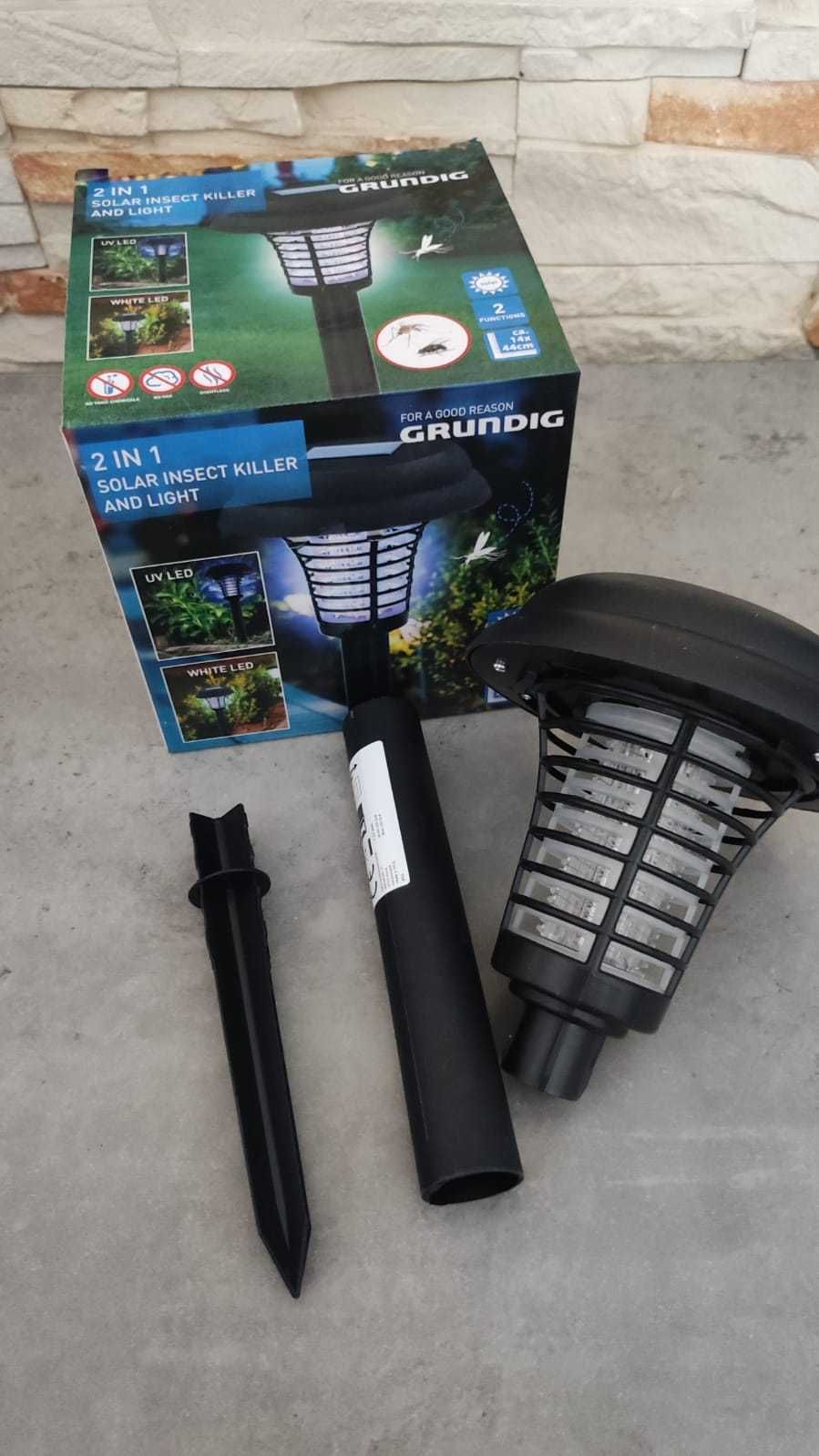 LAMPA solarna 2w1 owadobójcza GRUNDIG