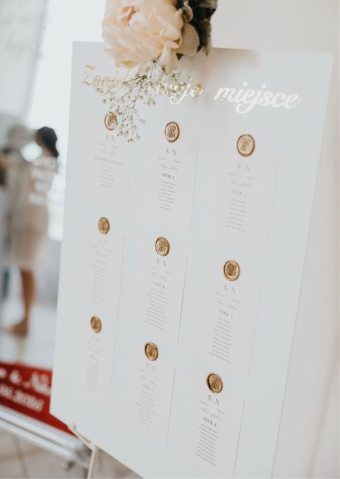 Tablica wesele znajdź swoje miejsce ślub pleksa