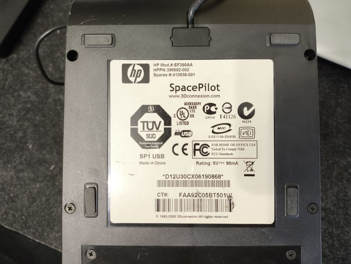 Manipulator 3d CAD USB spacepilot controller hp