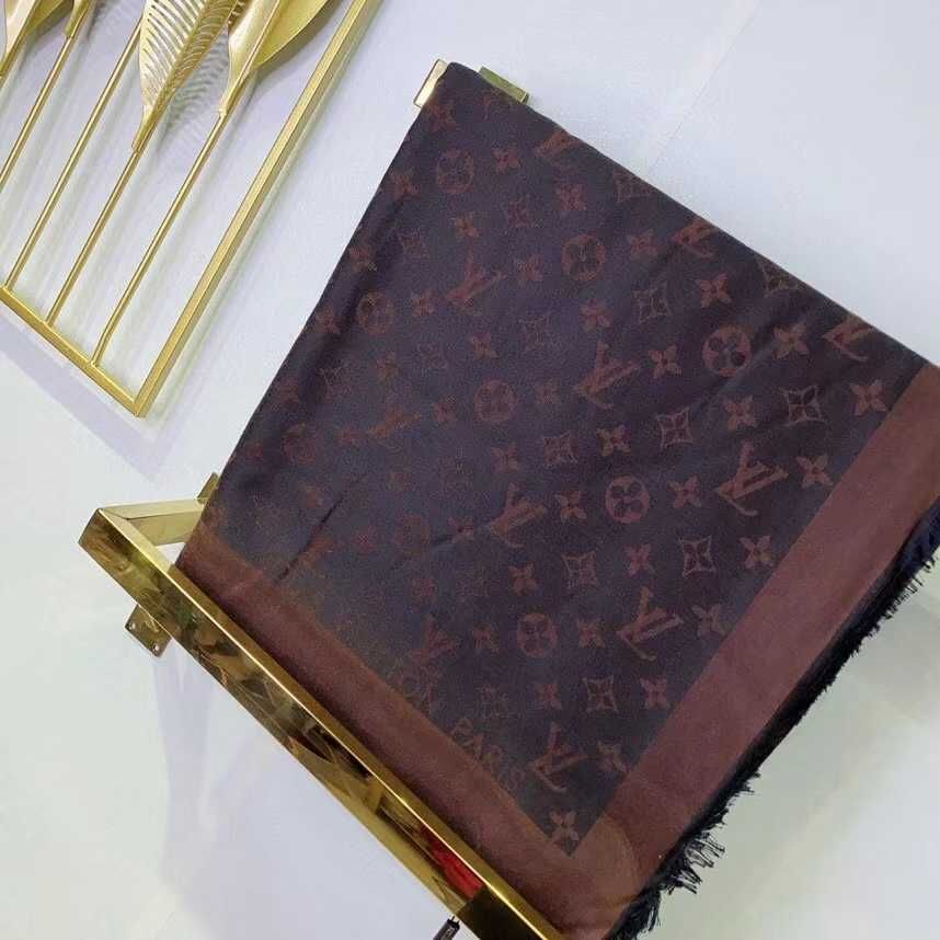 Louis Vuitton, Szalik chusta Szal apaszka damski kasmir, Francja 54-12