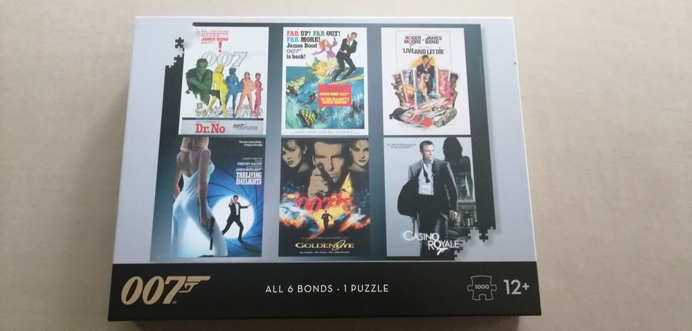 Puzzle 6 all Bonds+plakat kompletne 1000 elementów