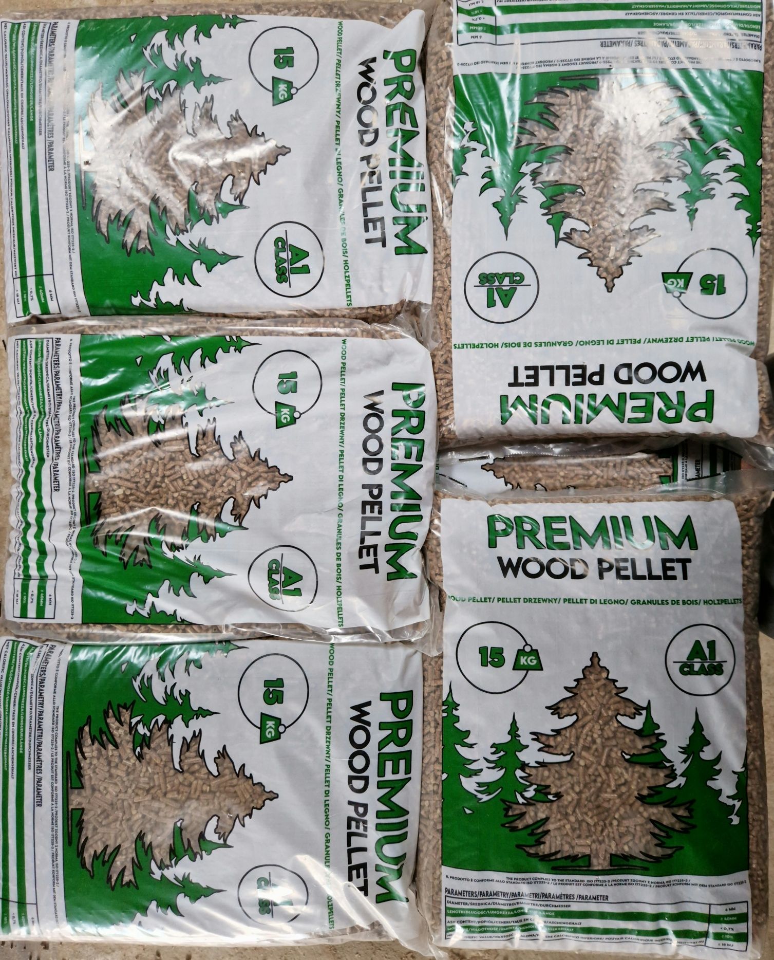 Pellet drzewny Premium A1 WOOD 6mm nie olczyk igła lava pelet sosna