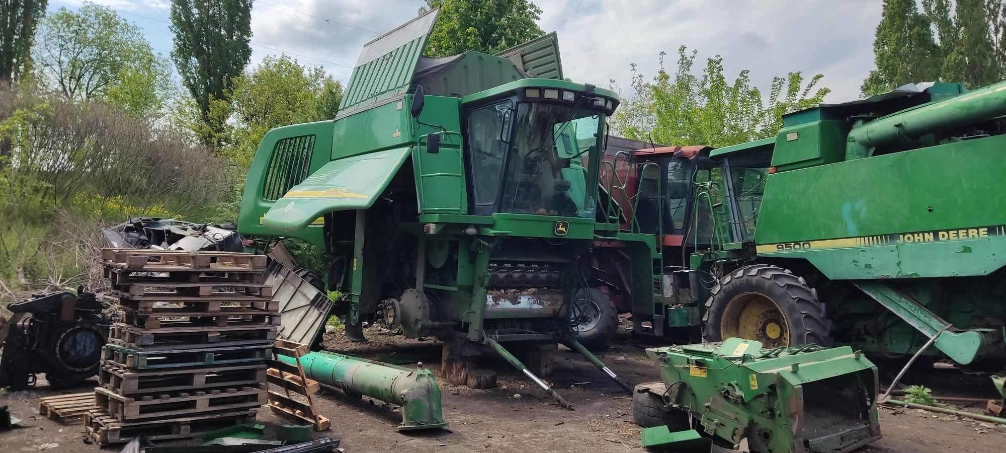 Розборка комбайна Джон Дир John Deere STS