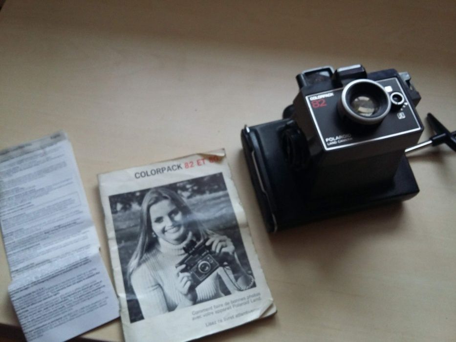 Oryginalny aparat Polaroid Colorpack 82 ET 80 z futerałem rarytas