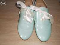 Buty damskie mietowe pastelowe lakierki tylko dziś 29zl38