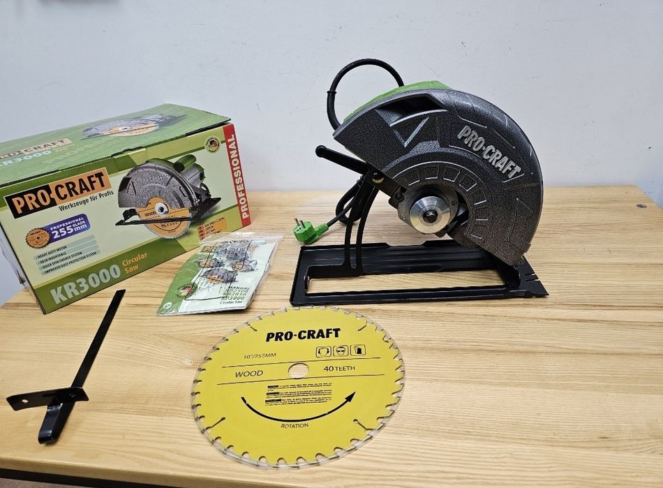 255мм Диск 3000Вт 85мм Пропил Дисковая пила Procraft Мощная Гарантия