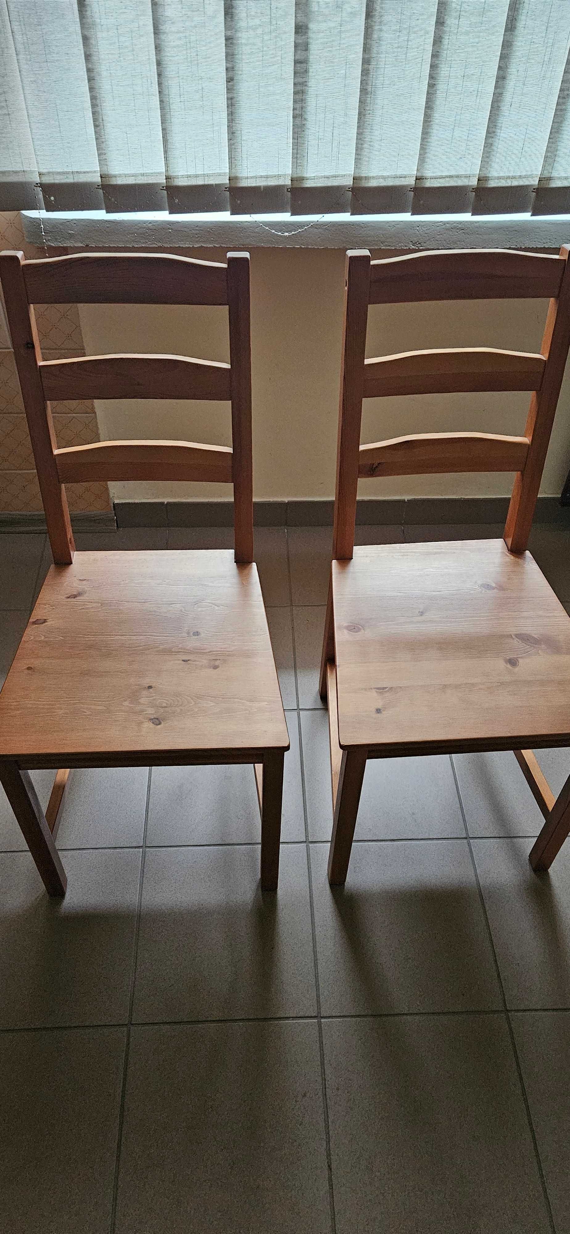 krzesła drewniane IKEA 4szt JOKKMOKK