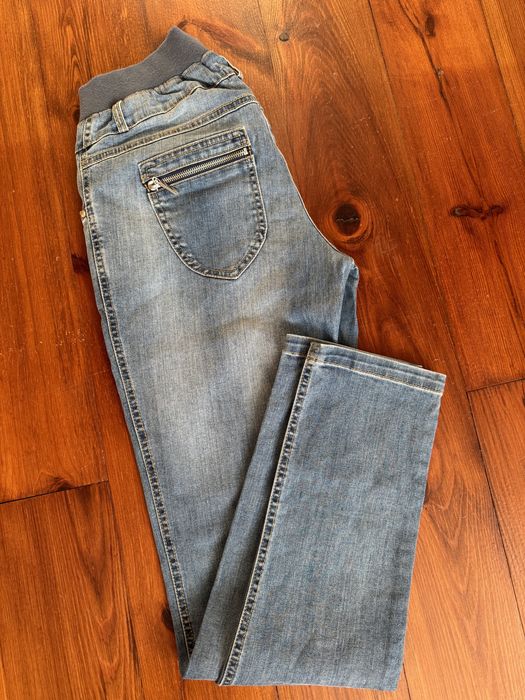 Spodnie jeansowe ciążowe 9 fashion rozmiar M