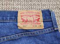 Levi's 511 джинси slim fit оригінал W34 L30 блакитні