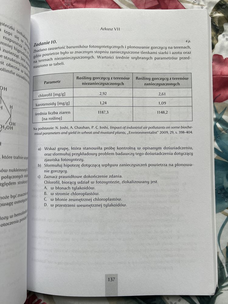 Biologia arkusze egzaminacyjne omega