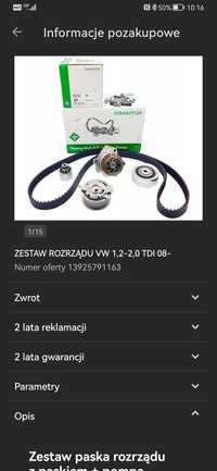 Rozrząd Audi 2.0 tdi