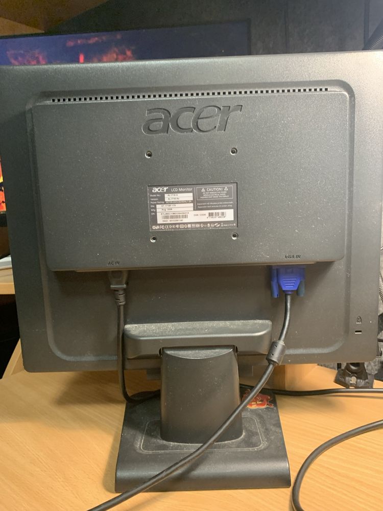 Монитор Acer AL1716 17” 2006