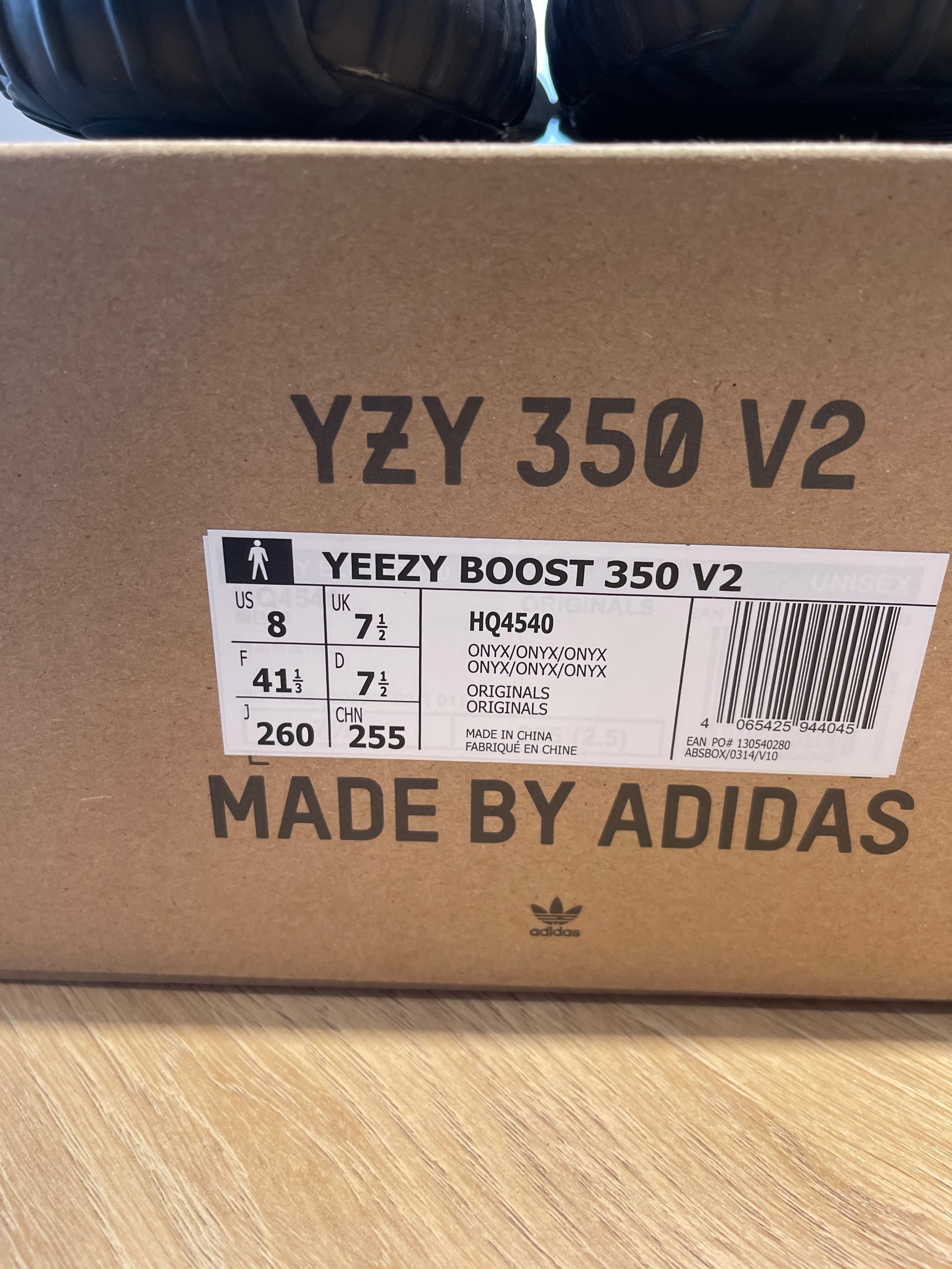 adidas Yeezy boost 350 v2 onyx 41 black white zebra