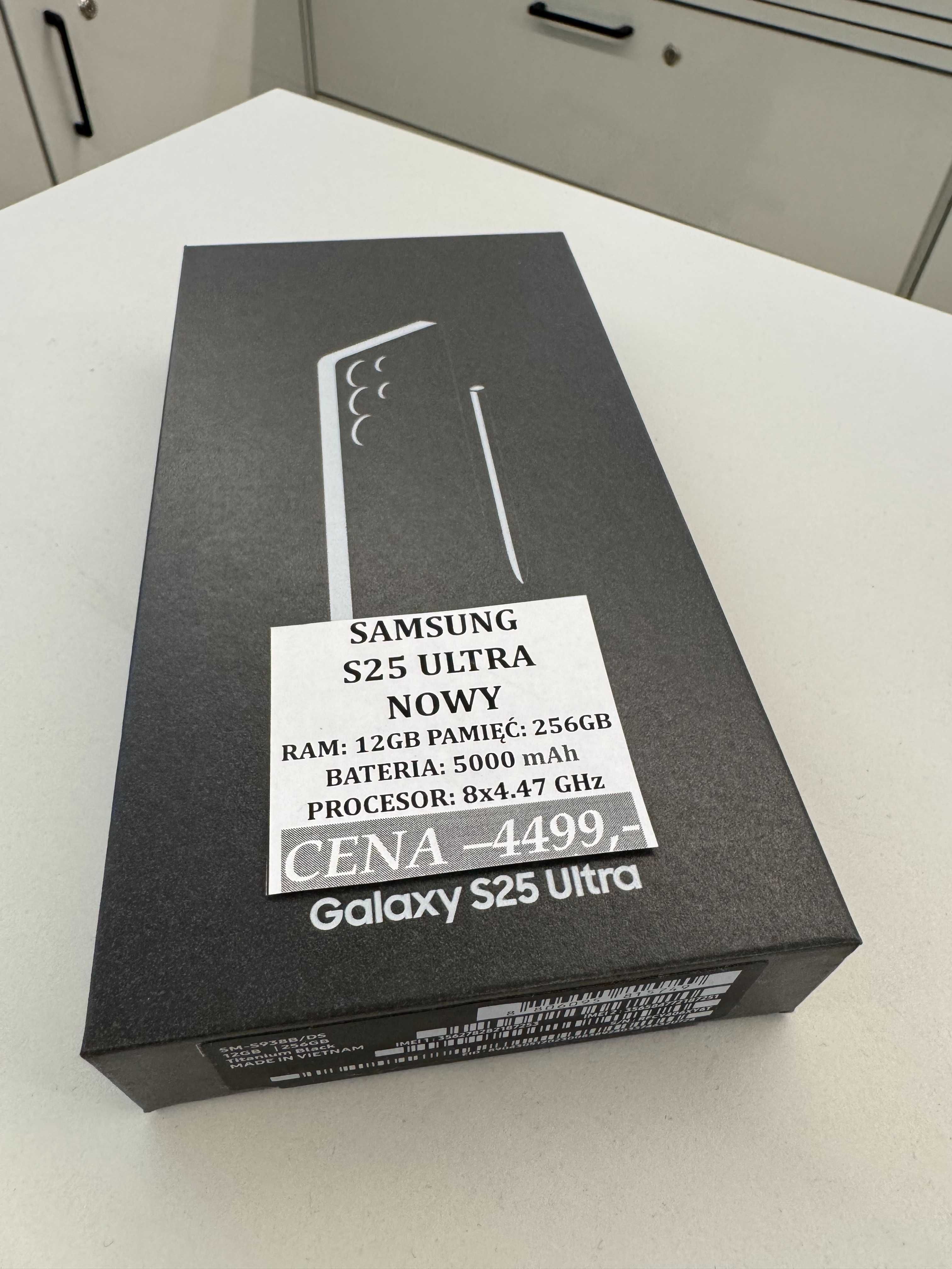 Samsung S25 Ultra 12/256GB NOWY Topcase Vivo *Raty 0%