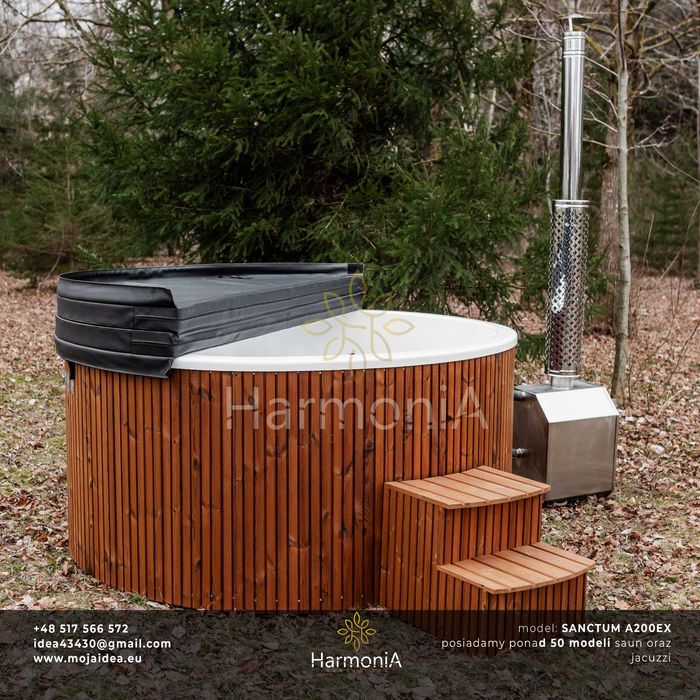 jacuzzi, balia, AKRYLOWE, hydromasaż, aero, piec 35kw, LED, transport