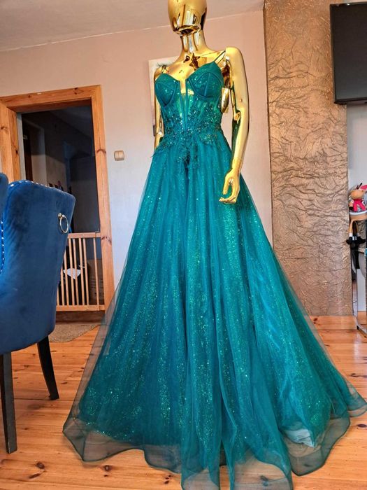 Zjawiskowa suknia Paradise Glamour Emerald Na studniówkę Polski produc