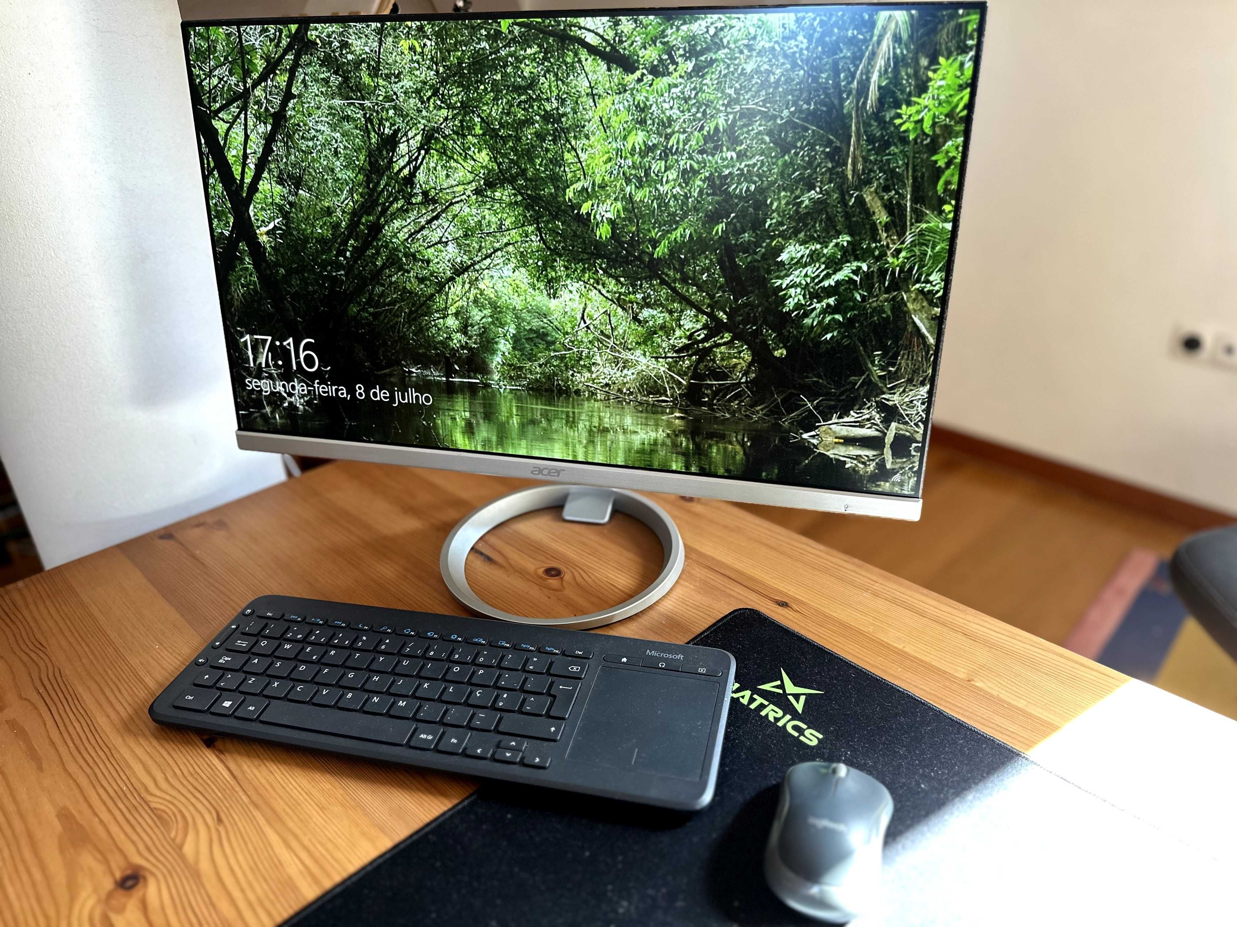 ASUS VivoPC 8Gb 128Gb + Monitor Acer + Periféricos sem fios