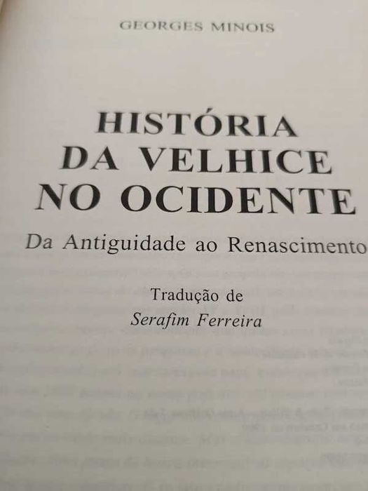 História da Velhice no Ocidente, Georges Minois
