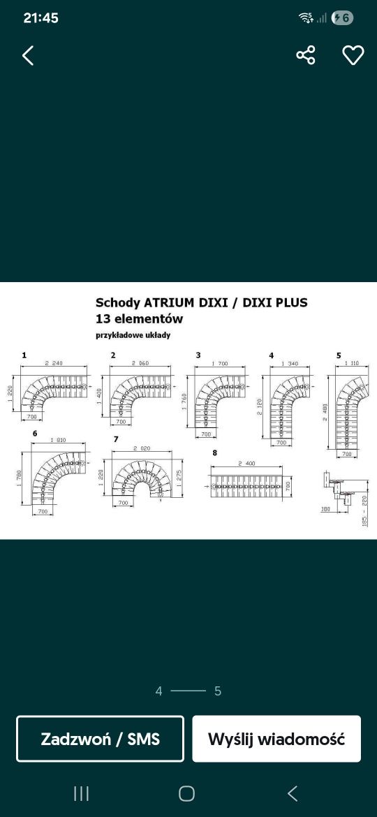 NOWE Schody modułowe Atrium DIXI 300cm 11 stopni szary stelaż olcha