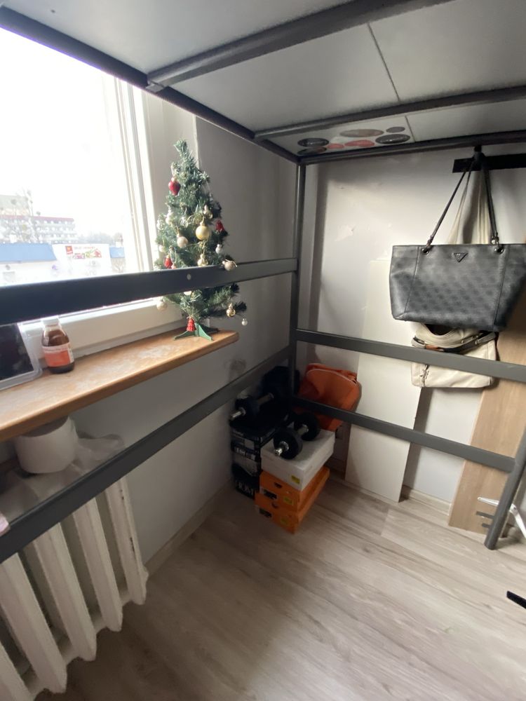 Łożko piętrowe metalowe IKEA