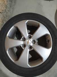 Opony z alufelgami chevrolet  cruze diesel 5x115 17' letnie