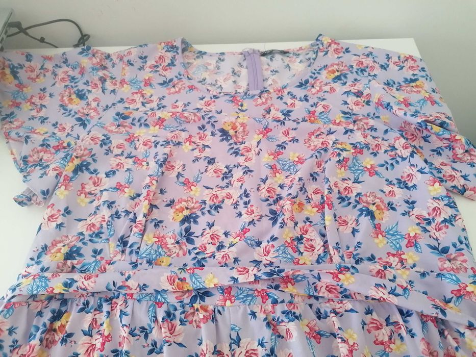 Macacão florido shein 4XL