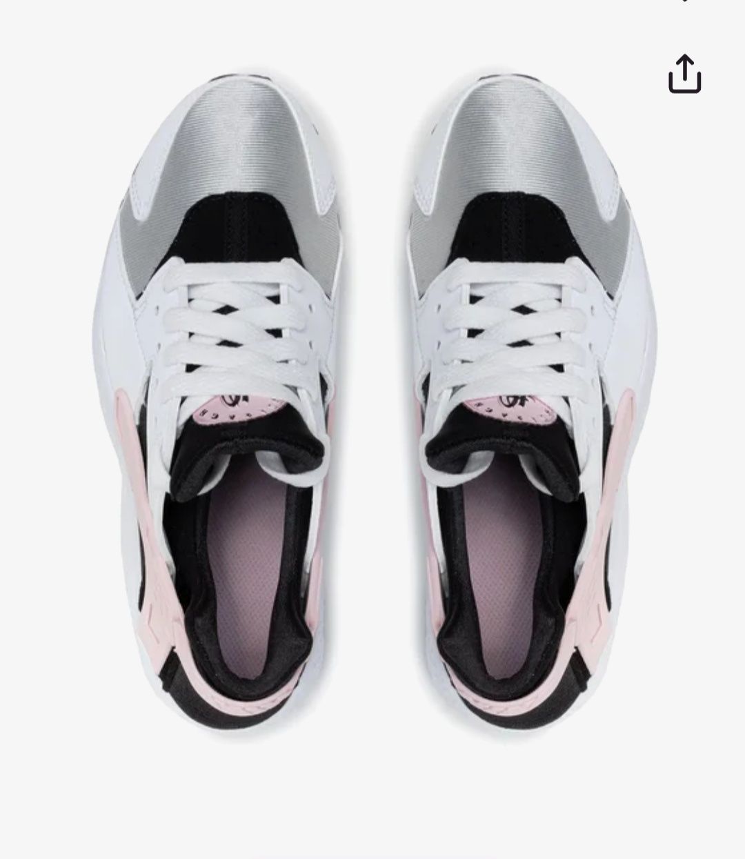 Оригінальні  Nike Air Huarache  Run (GS) 'Grey Fog Pink Foam' 654275-1