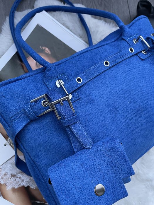 кульова замшева сумка тоут