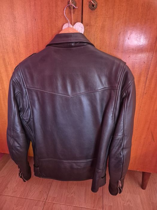 Blusão Motard de homem em pele