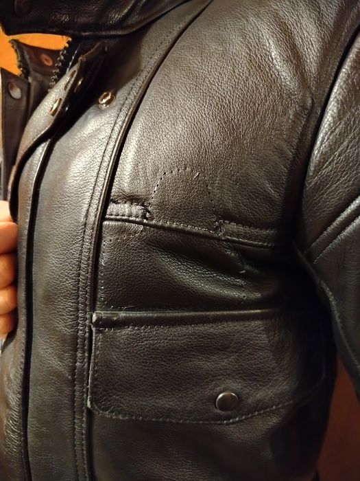 Kurtka motocyklowa skórzana męska rozmiar L