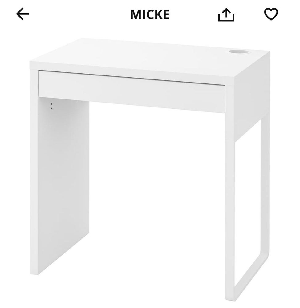 Secretária Branca Ikea