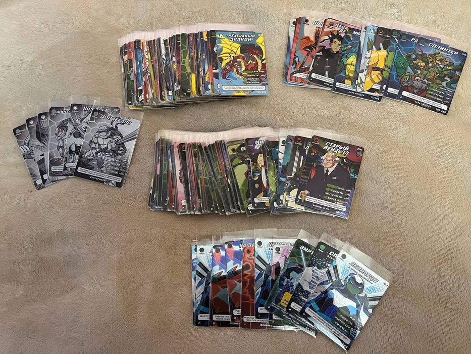 Карточки черепашки ниндзя 1-2