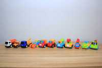 Zestaw zabawek - małe autka budowlane