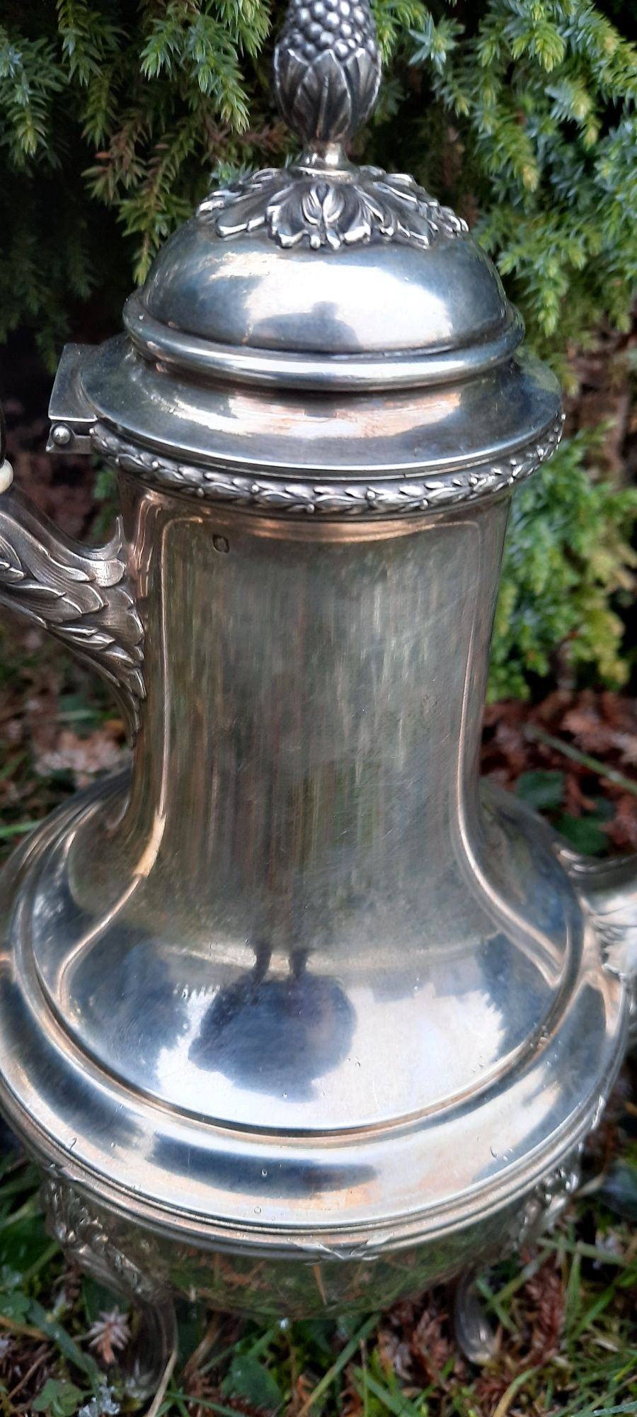 Antyk,XIX/XX wiek,Francja srebro 950 minerwa piękny dzban,czajnik