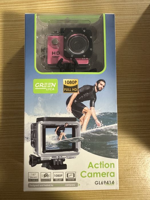 Action Câmera Green Lyca 1080p Full HD - SELADA