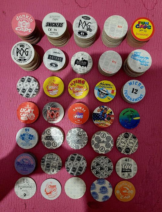 POG Wackers Panini Dunkin Chupa Caps кепси фішки кепсы фишки tazo pogs