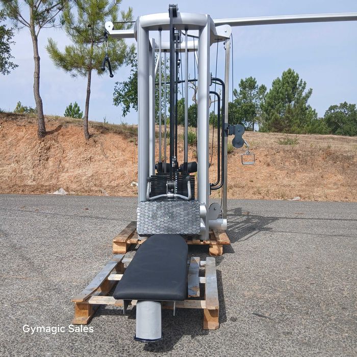 GYMAGIC- Multiestação ,5 postos  e barra de ligação Strong Master