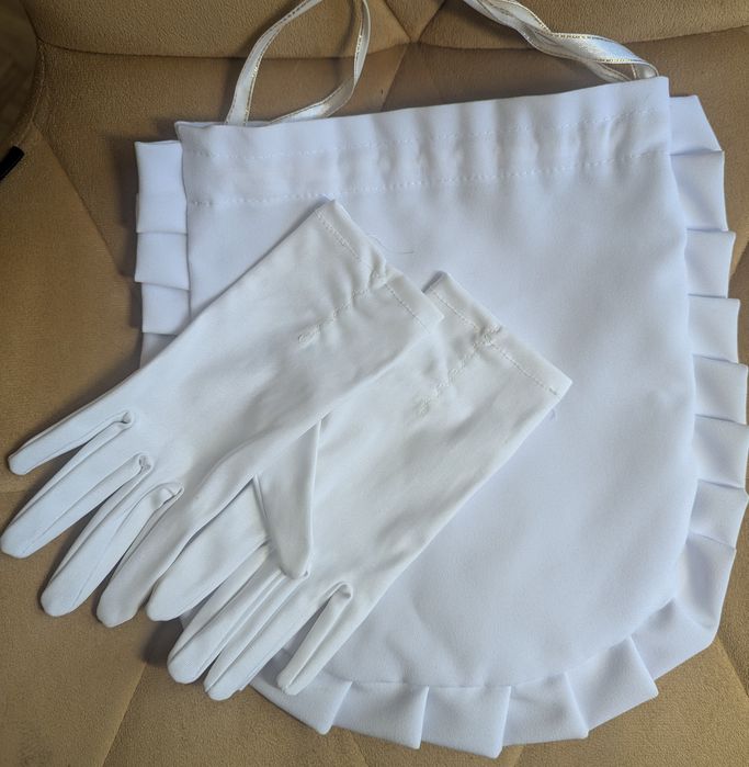 Alba komunijna+buciki dla dziewczynki, zestaw