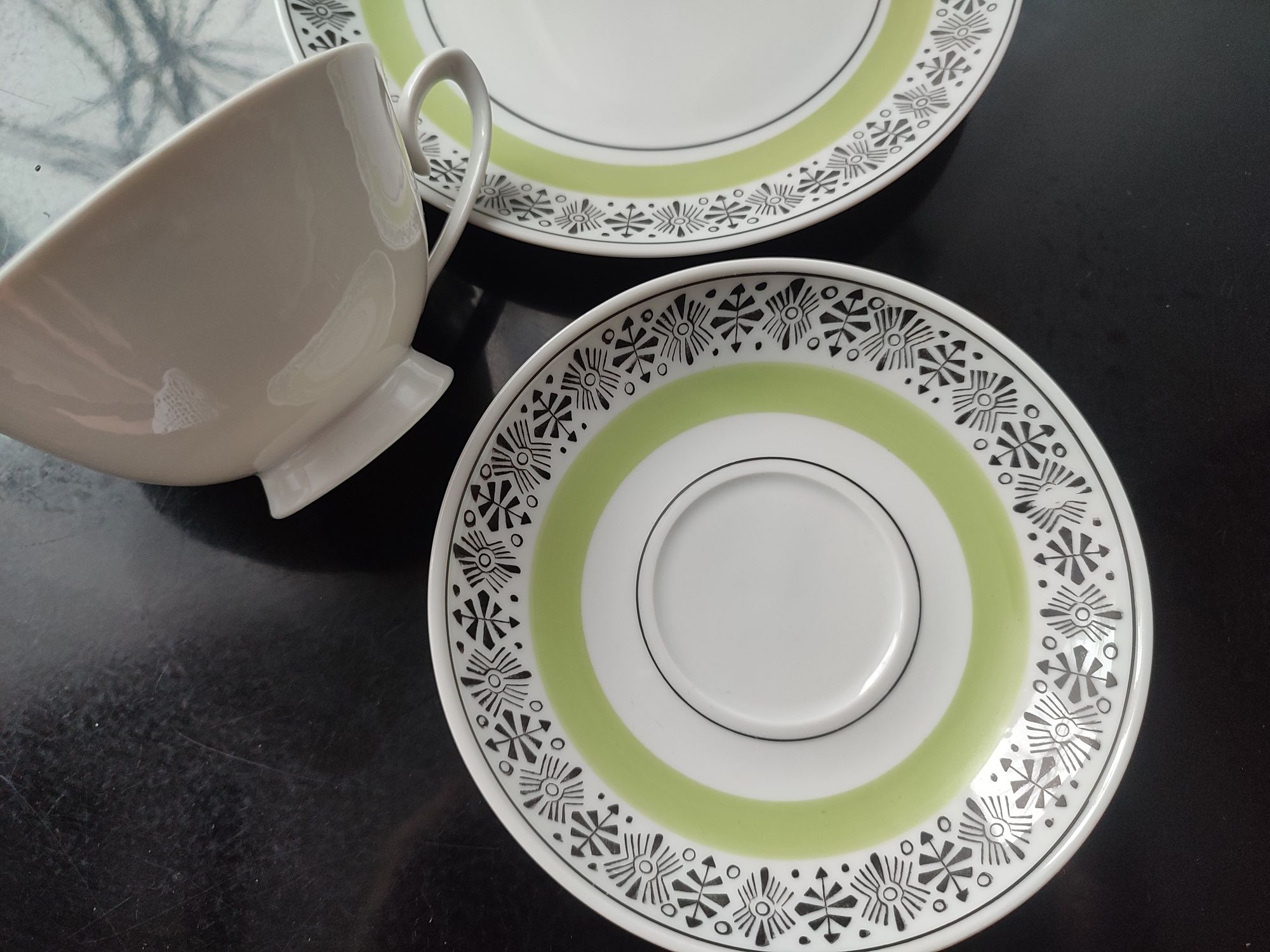 Śliczne stare trio porcelana LBB