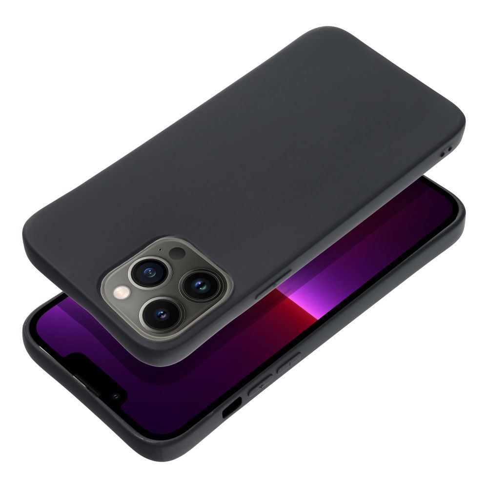 Etui Case Plecki Matt Do Iphone 13 Pro Max Czarny + Szkło 9H