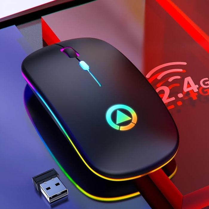 Mysz Bezprzewodowa akumulatorowa podswietlana