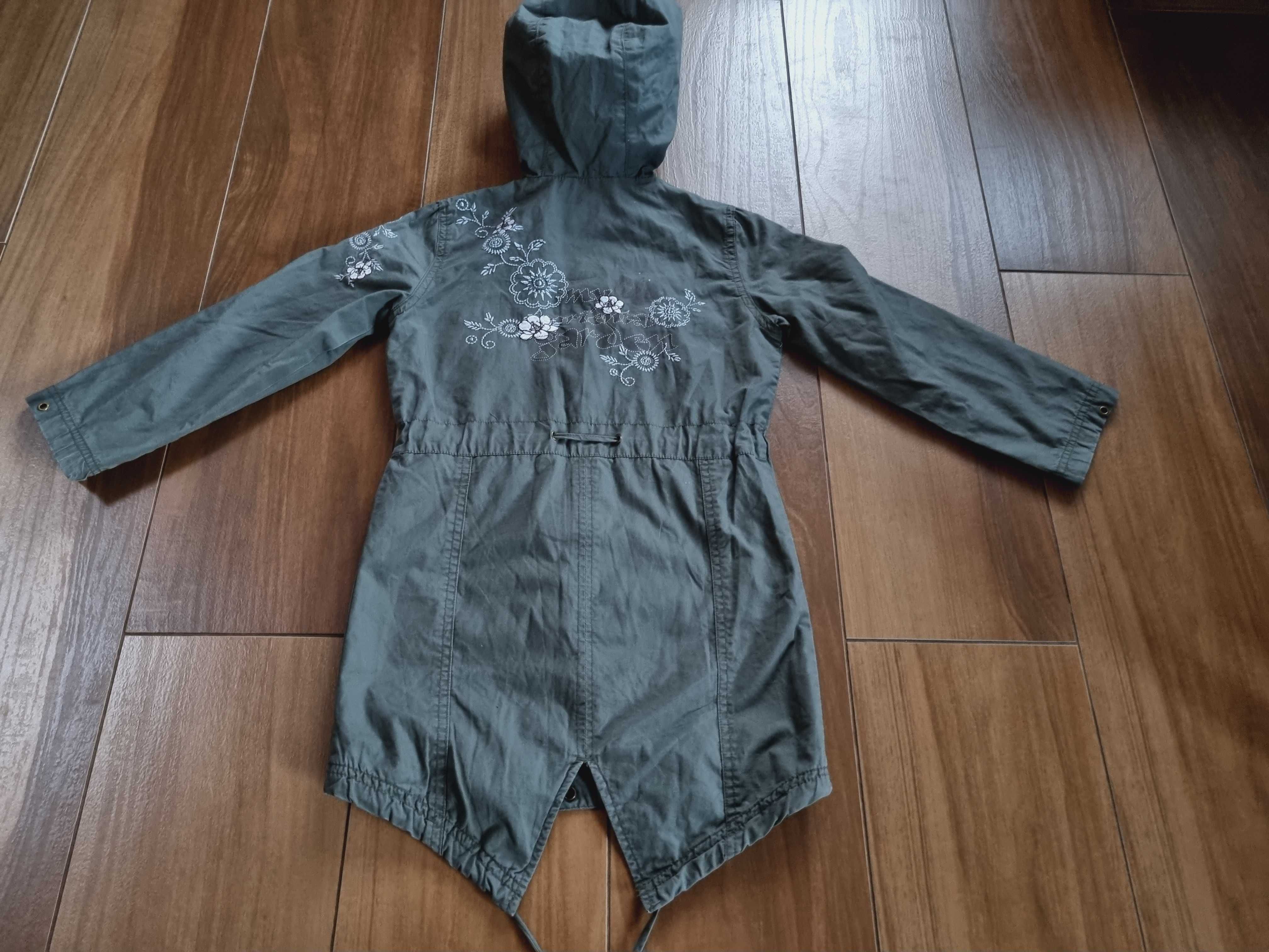 Kurtka R128 RESERVED parka wiosenna przejściowa płaszczyk z kapturem